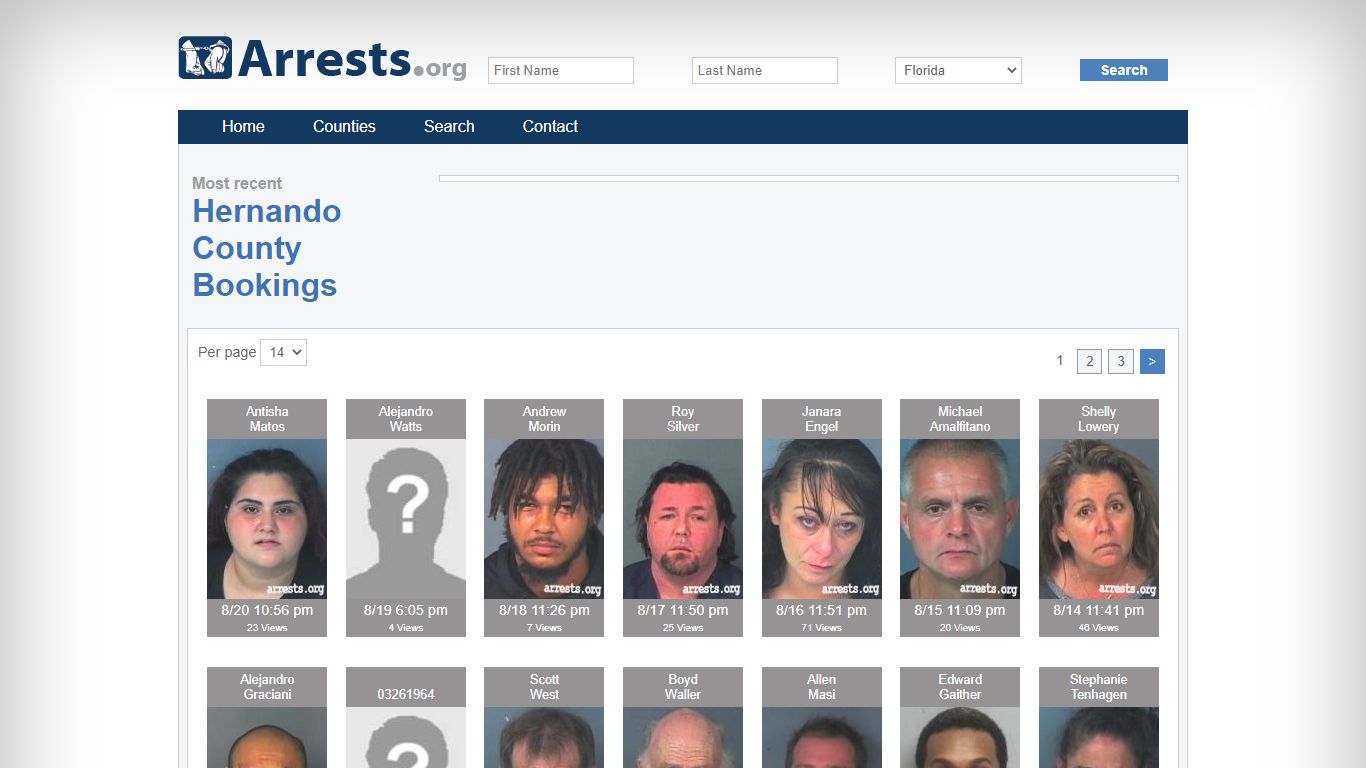 Hernando County Arrests and Inmate Search