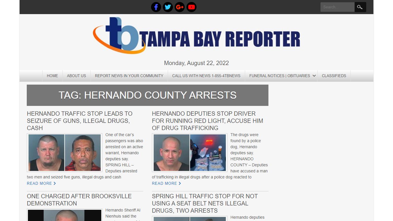 Hernando County Arrests | Tampa Bay Reporter